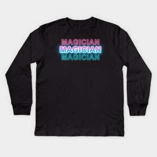 Magician Kids Long Sleeve T-Shirt